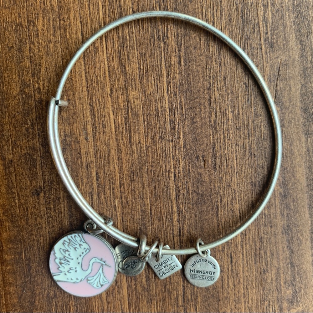 Alex + Ani • {NWOT} pink stork bracelet